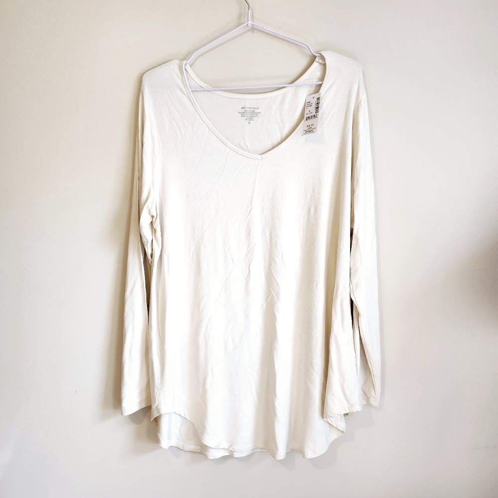 *3 for $30* Addition Elle Cream Long Sleeve Shirt
